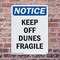 Signmission Keep Off Dunes Fragile, 10 in W x Rectangle, Plastic OS-2PACK-NS-P-1014-V-13819 - alternate 4